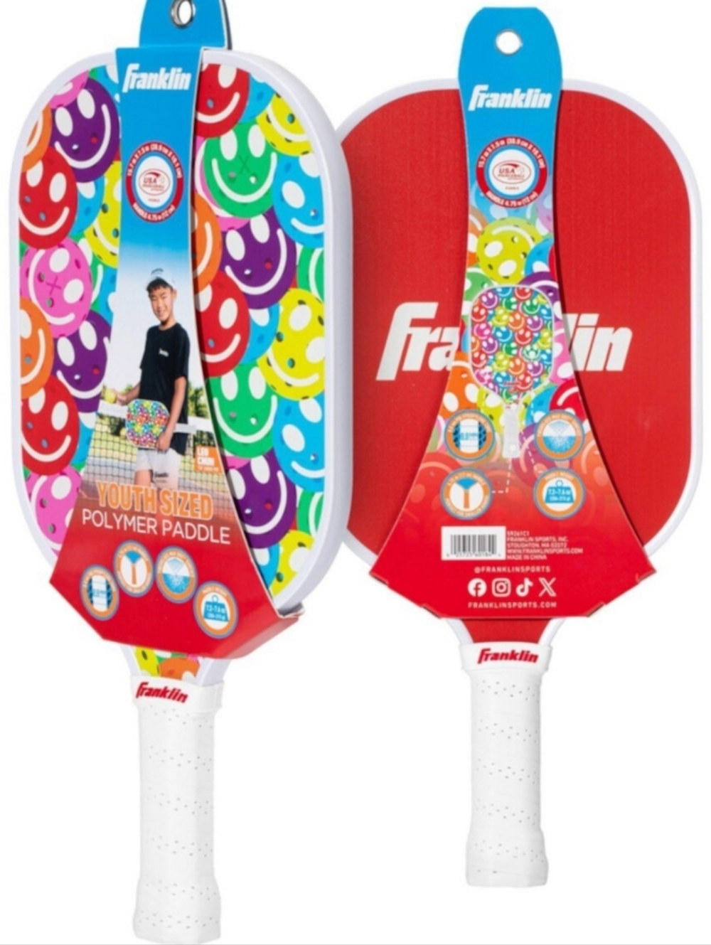 Franklin Youth Polymer Pickleball Paddles - Multiple Designs